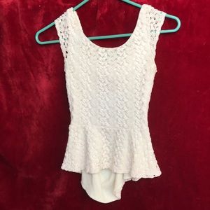 lace sleeveless dress shirt